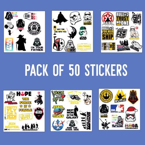 Star Wars Vinyl Waterproof Sticker (pack of 50)