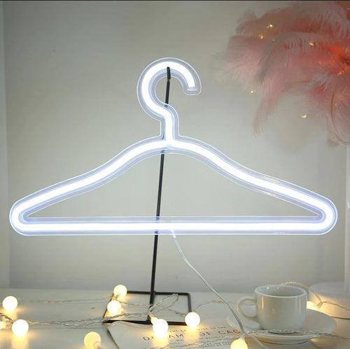 LED Neon Light Clothes Hanger