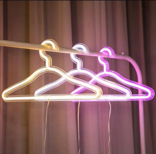 LED Neon Light Clothes Hanger