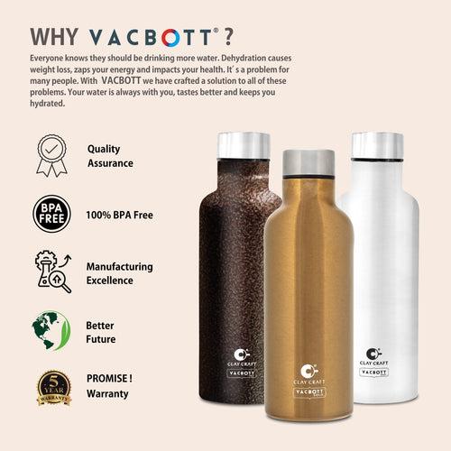 Vacbott Melissa Solo Single Walled Non Insulated Water Bottle, 1100ml