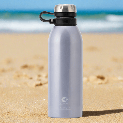 Vacbott Vaccum Bottle, Charlie Coral Double Walled 24 Hours Hot and Cold Water Bottle, 900ml