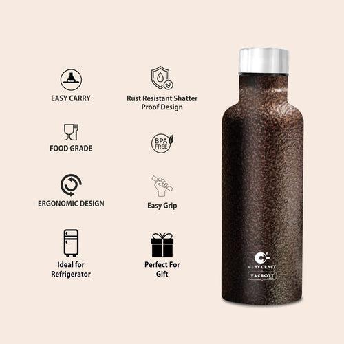 Vacbott Melissa Solo Single Walled Non Insulated Water Bottle, 1100ml