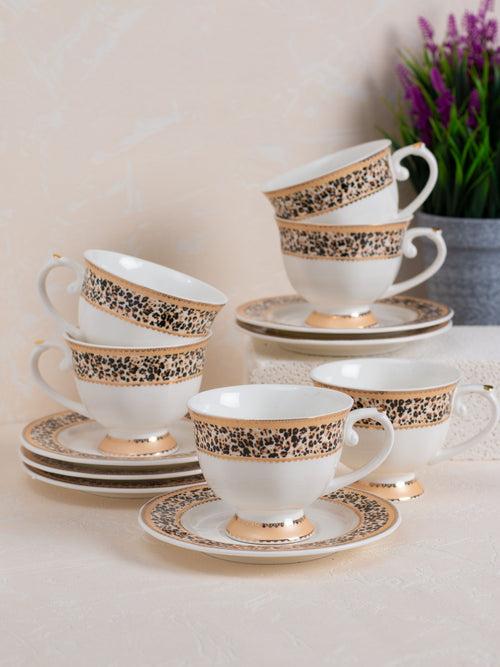 JCPL Jade Aroma Cup & Saucer, 170ml, Set of 12 (6 Cups + 6 Saucers) (AS2)