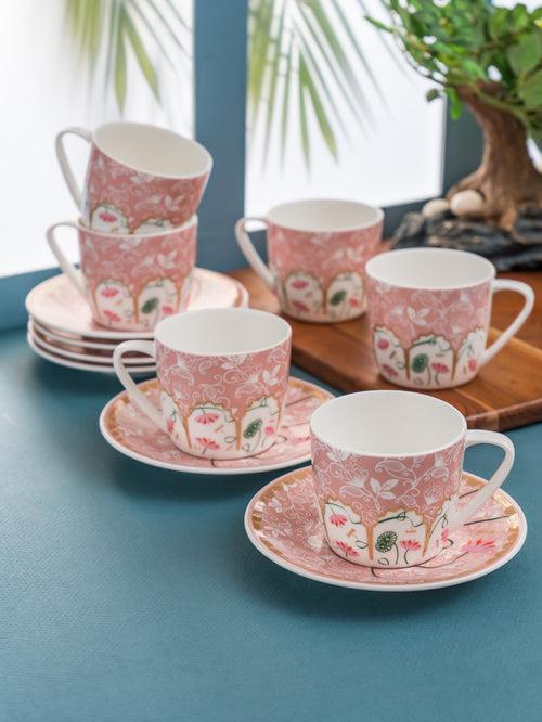 Cheers Super Cup & Saucer, 170 ml, Set of 12 (6 Cups + 6 Saucers) (S387)