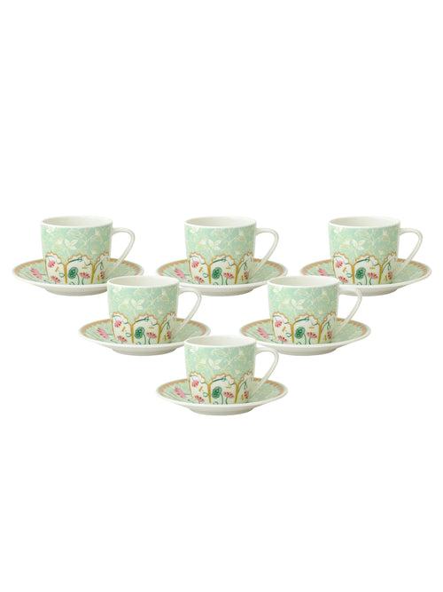 Cheers Super Cup & Saucer, 170 ml, Set of 12 (6 Cups + 6 Saucers) (S387)