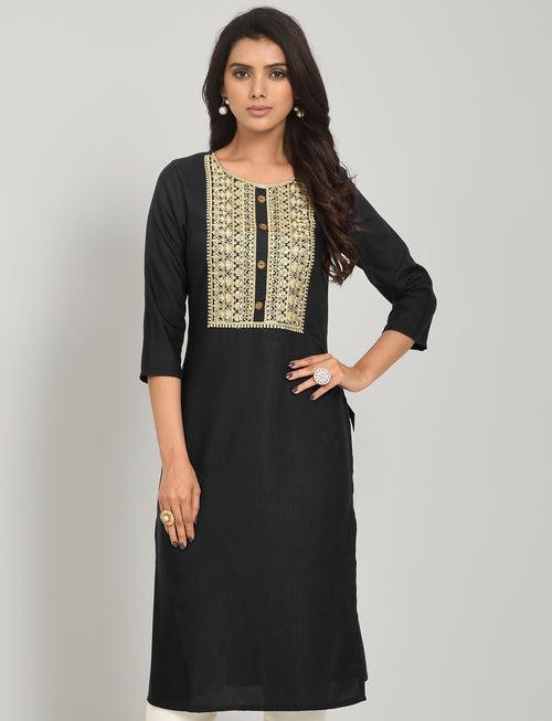 Buy Black Kurta Online