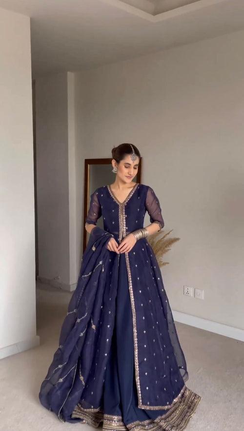 Buy Trendy Blue Lehenga Choli Online in India