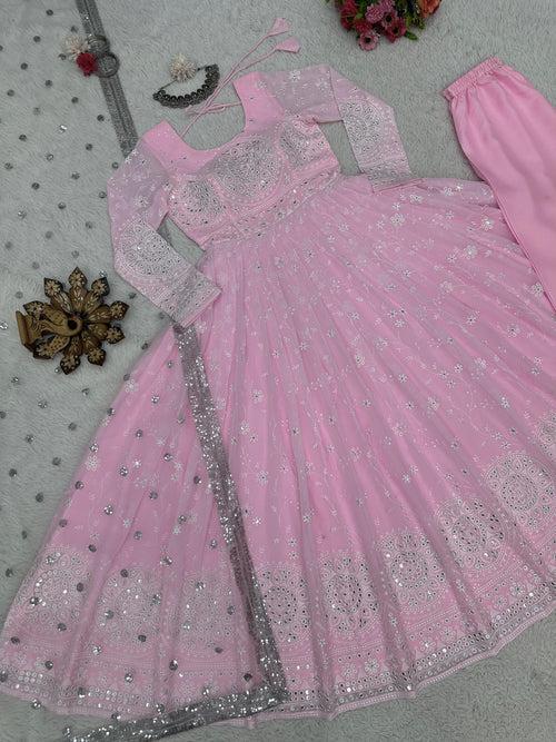 Buy Latest Pink Color Salwar Suit Online