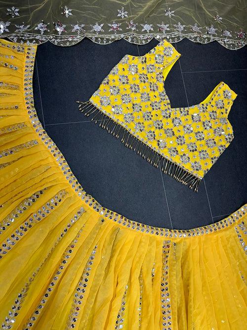Stunning Yellow Lehenga Choli Collection