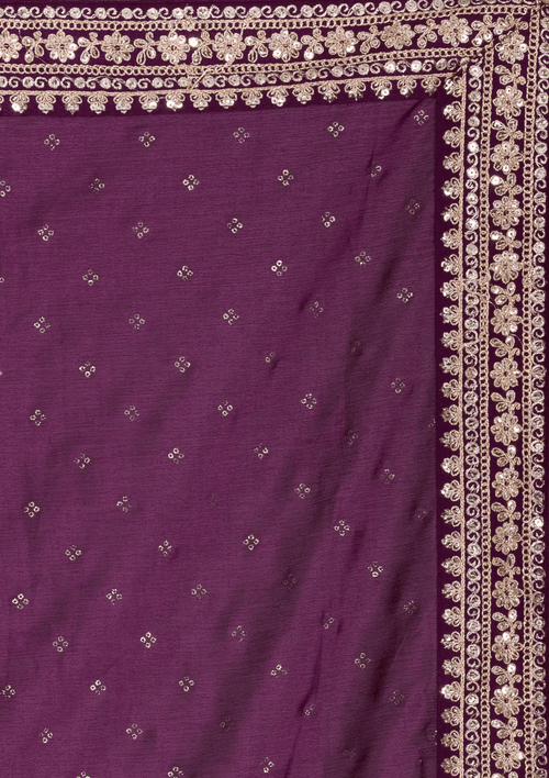 Buy Wine Colour Saree Online At Best Prices - JOSHINDIA