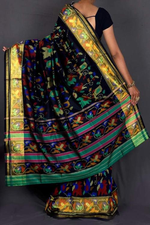 Patola saree in Black