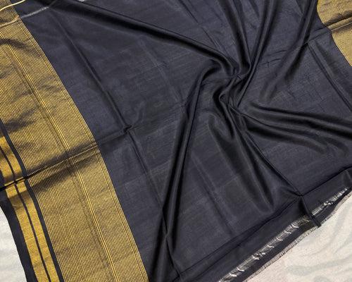 Black and Blue beautiful Designer Patola Saree