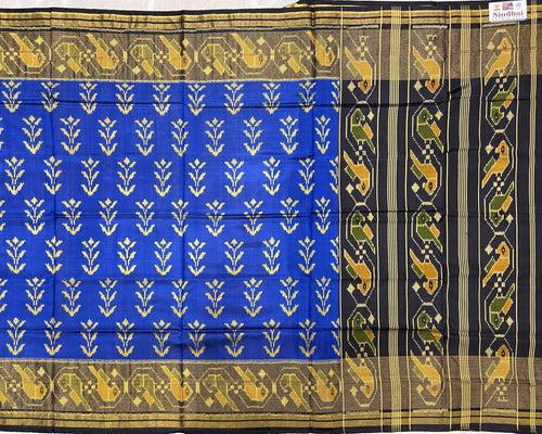 Black and Blue beautiful Designer Patola Saree