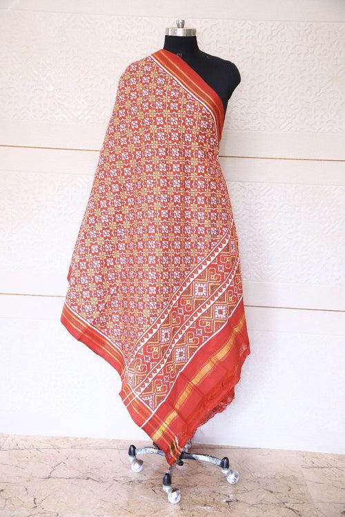 Double ikat dupatta