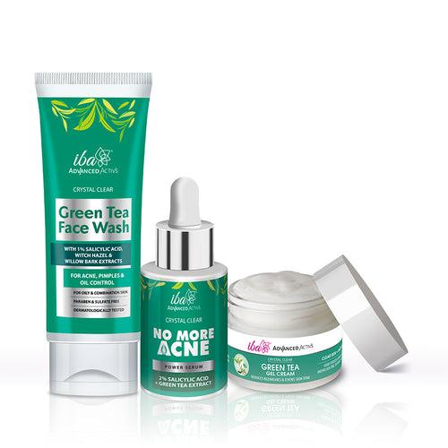 Iba Green Tea Skin Care Regime Combo for Clear Skin