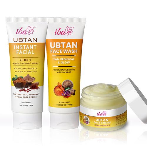 Iba Ubtan Essentials Skin Care Regime Combo for Glowing Skin