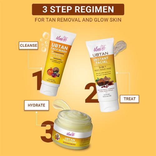 Iba Ubtan Essentials Skin Care Regime Combo for Glowing Skin