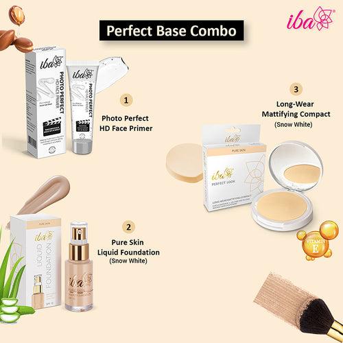 Iba Perfect Base Primer + Foundation + Compact Combo