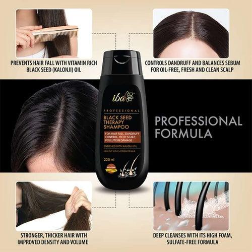 Iba Black Seed Therapy Shampoo + Conditioner + Hair Color- Dark Coal Combo