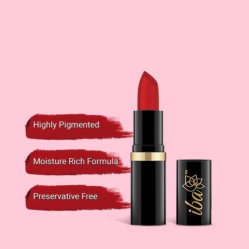 Iba Pure Lips Moisture Rich Lipstick-A62 Pure Red