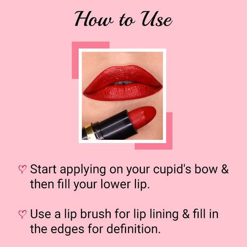 Iba Pure Lips Moisture Rich Lipstick- A66 Red Glam