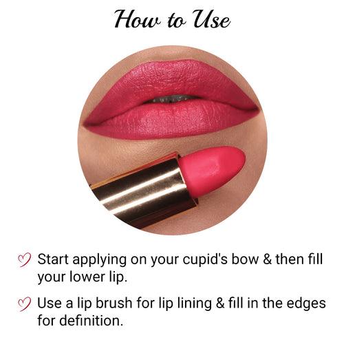 Iba Pure Lips Long Stay Matte Lipstick-M13 Pink Rose