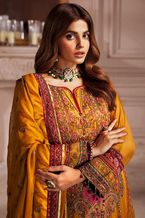 Haldi Outfit Georgette Embroidered Pakistani Salwar Kameez With Stylish Embroidery Dupatta