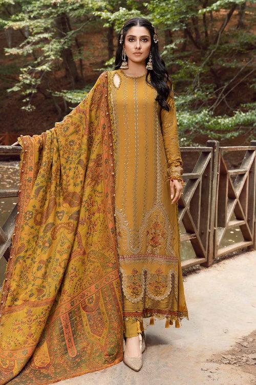 Hoortex Wedding Wear Yellow Color Pakistani Salwar Kameez With Chiffon Digital Printed Dupatta