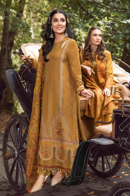 Hoortex Wedding Wear Yellow Color Pakistani Salwar Kameez With Chiffon Digital Printed Dupatta