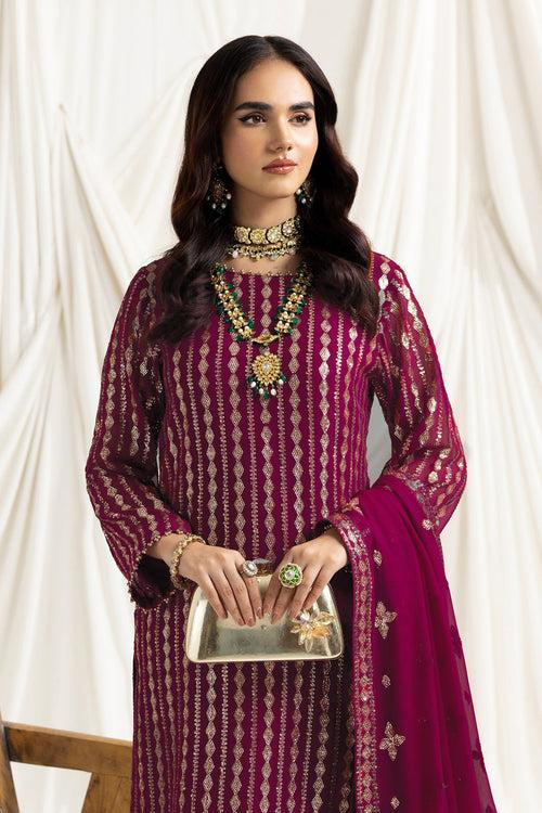 Magenta Full Embroidered Georgette Pakistani Salwar Kameez With Beautiful Dupatta Work