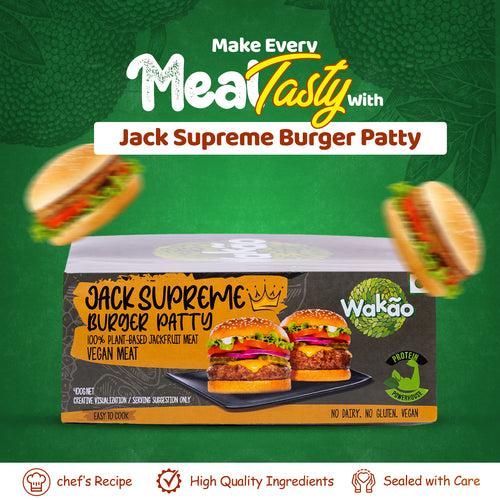 Wakao Supreme Burger Patty | 100% Plant-Based | Gluten Free