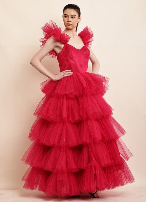 Dreamy Pink Princess Tulle Dress