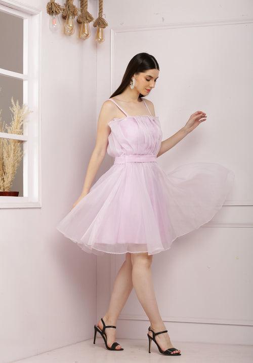 Lilac Starstruck Flare Dress