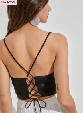 Rosette Bow Crop Top