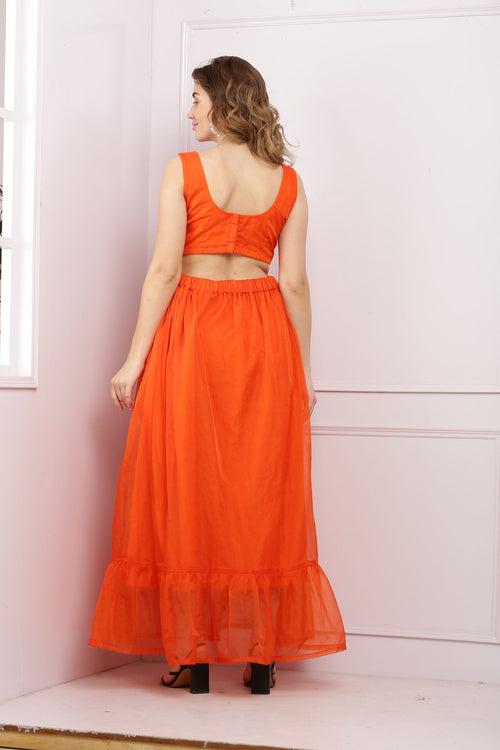 Tangerine Bloom Dress