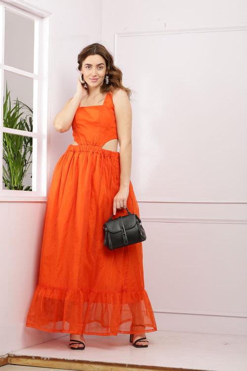 Tangerine Bloom Dress