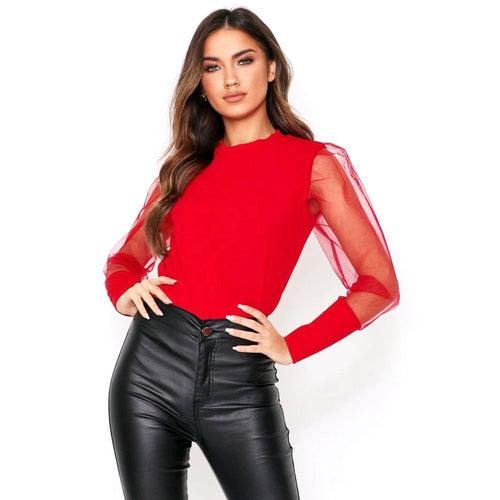 Rock N Roll Lycra Top - Red