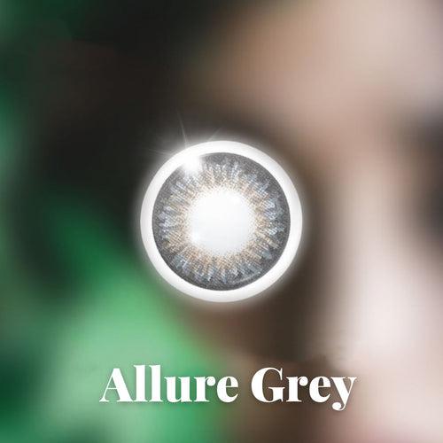 Freshlook Circle Color Allure Gray - Daily Disposable Color Contact Lenses One-Day CC Lenses From Alcon (10 Lens/Box)