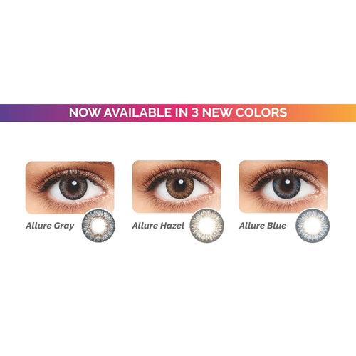 Freshlook Circle Color Allure Gray - Daily Disposable Color Contact Lenses One-Day CC Lenses From Alcon (10 Lens/Box)