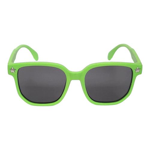 Wayfarer Kids Polarized Sunglasses for Children Age 4-9 Years Old, Girl or Boy  | affaires-9010 - Green