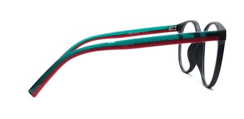 Pegasus Round Eyeglasses Spectacle 8263 with Power ANTI-GLARE-Reflective Glasses Black PE-034