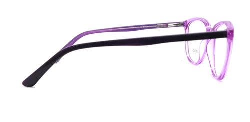 Pegasus Fashionable Eyeglasses Spectacle 1007 with Power ANTI-GLARE-Reflective Glasses Purple PE-055