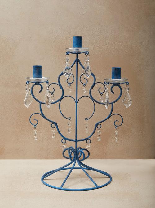 Roman Crystal Candle Stand