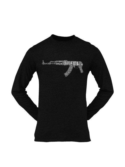 OTA T-shirt - Word Cloud Zojila - AK-47 Folding Stock (Men)