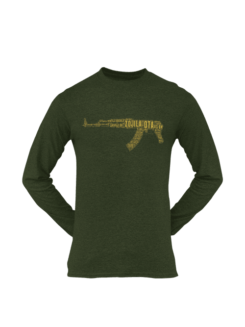 OTA T-shirt - Word Cloud Zojila - AK-47 Folding Stock (Men)