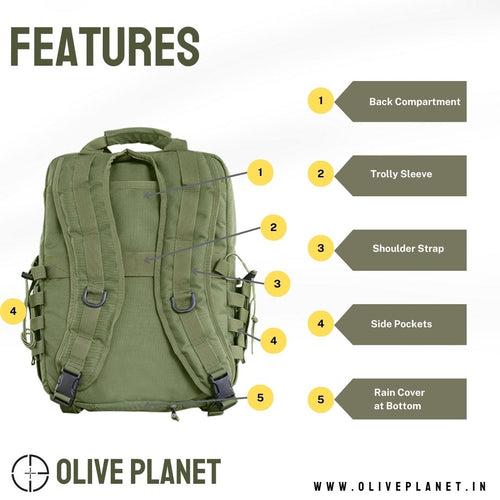 Military Laptop Backpack - 14 Inches