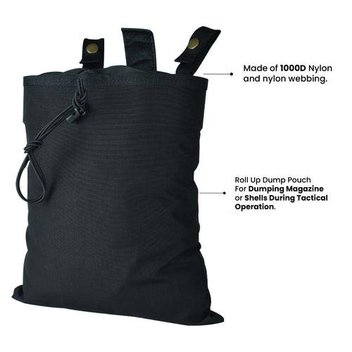 Roll Up Dump Pouch - Black