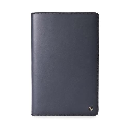 Navy Ducorium Leather Notebook Jacket