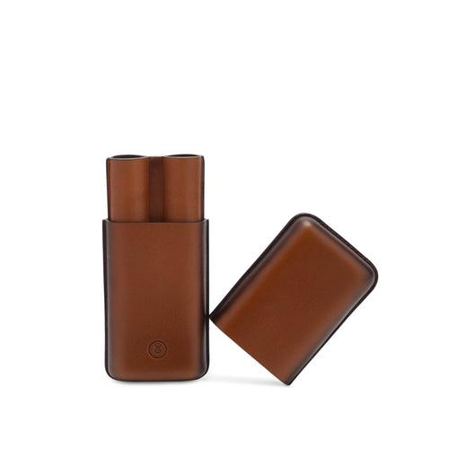 Ducorium Cognac Moulded Pen Case