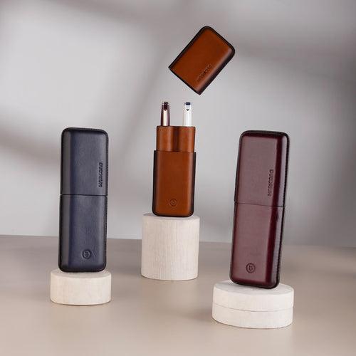 Ducorium Cognac Moulded Pen Case